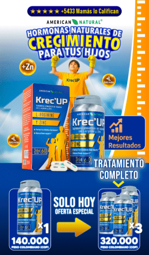 KRECE UP – Suplemento Natural para Crecimiento Infantil